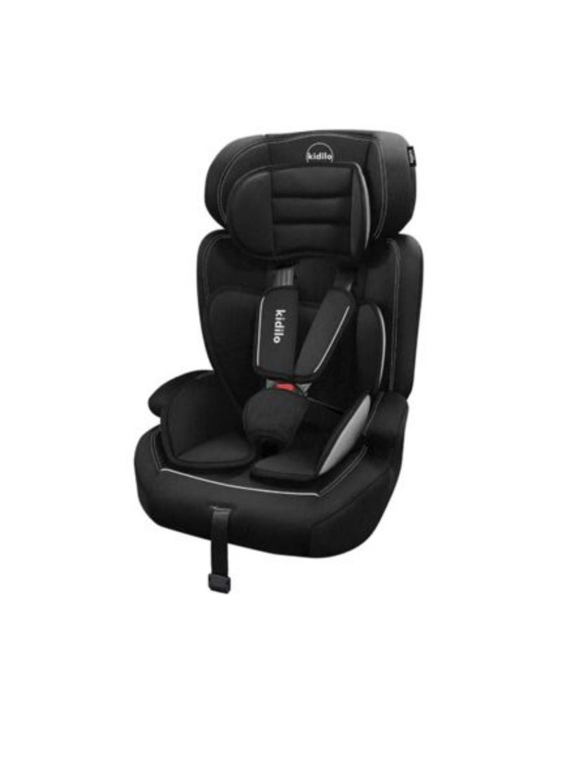 Kidilo G301 Car Seat, Booster Seat with 5-Point Belt and Adjustable Headrest, Toddler, Group 1-2-3, 9-36 kg, Up to 12 Years, ECE Safety Certificate R44/04-G301